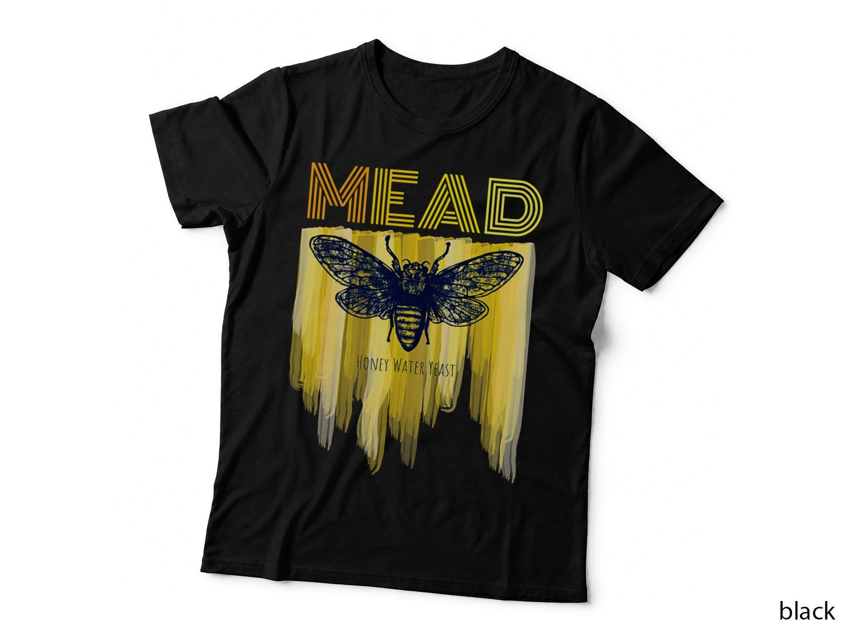 Mead Shirt Dripping Honey Bee Retro T-Shirt