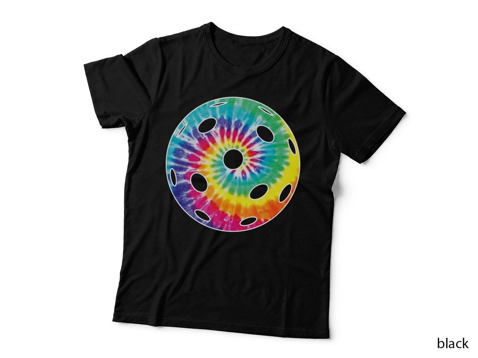 Pickleball Vintage Retro Tie Dye Ball Design T-Shirt
