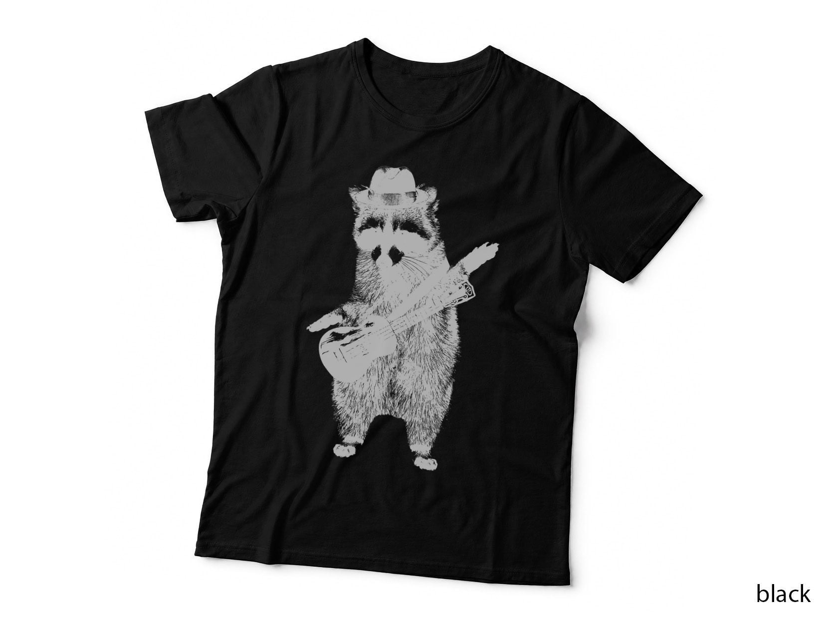 Raccoon Wielding Ukulele Classic T-Shirt