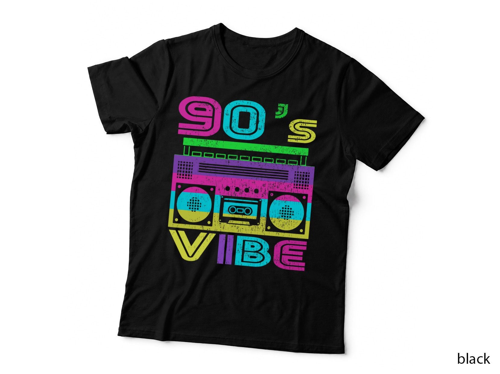 Retro Aesthetic Costume Party Outfit - 90s Vibe Music Lovers T-Shirt