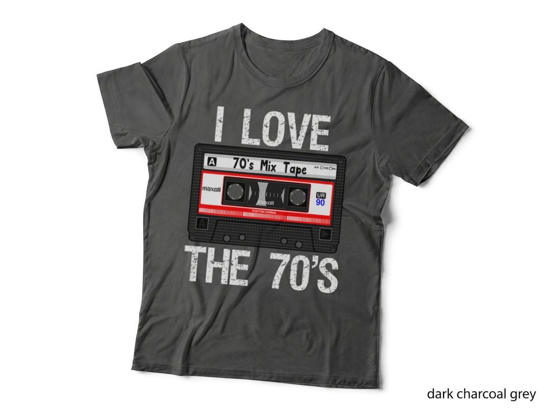 Retro I Love the 70's Music Cassette T-Shirt