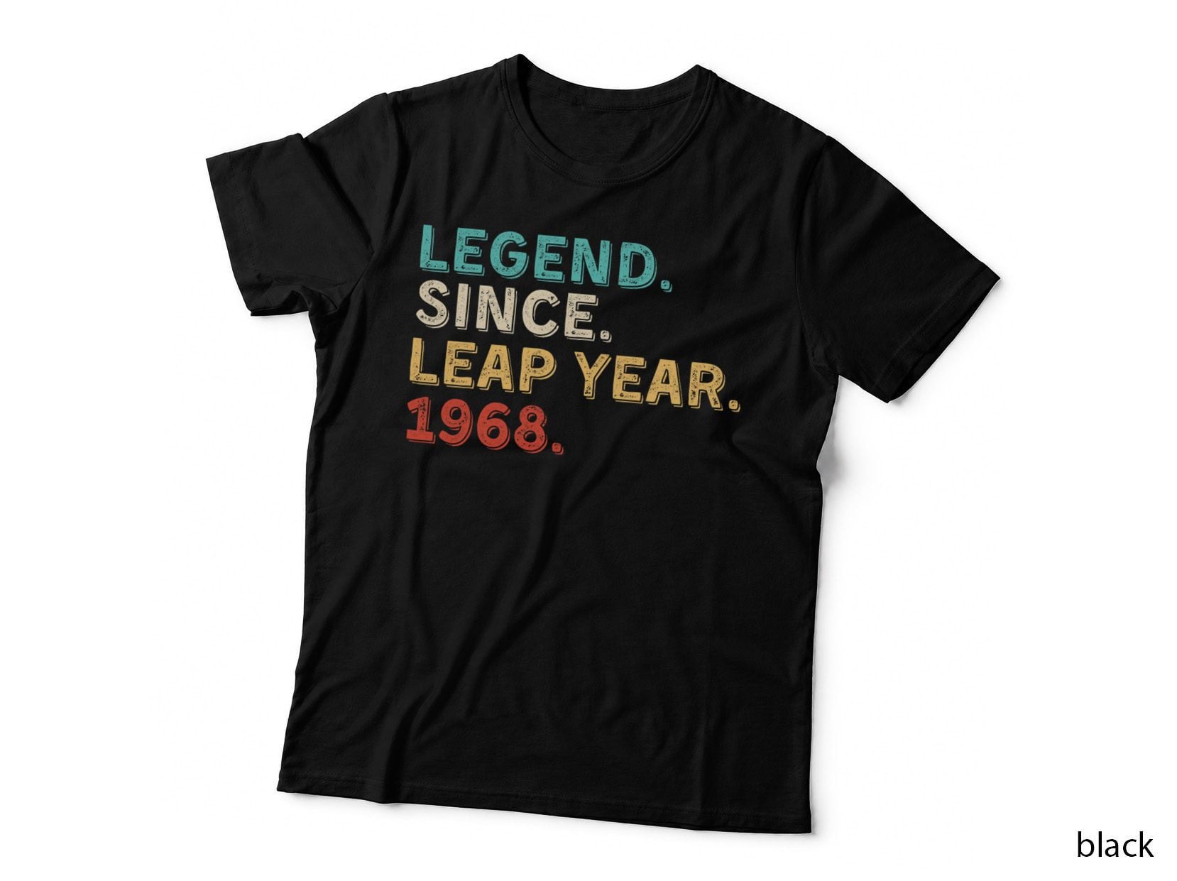 Retro Legend Since Leap Year 1968 Leap Year Birthday T-Shirt