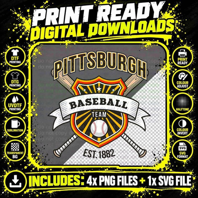 Retro Look Pirate Party Tailgate Gameday Sport Fan Gift Png SVG Digital Bundle