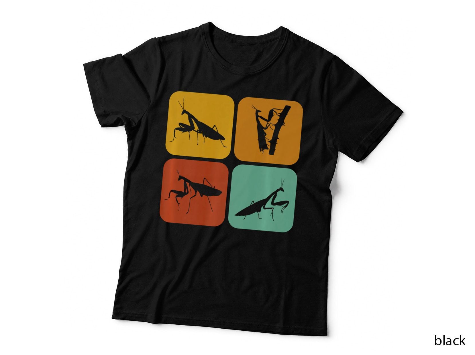 Retro Mantis I Aesthetic I Insect I Praying Mantis, Vintage T-Shirt