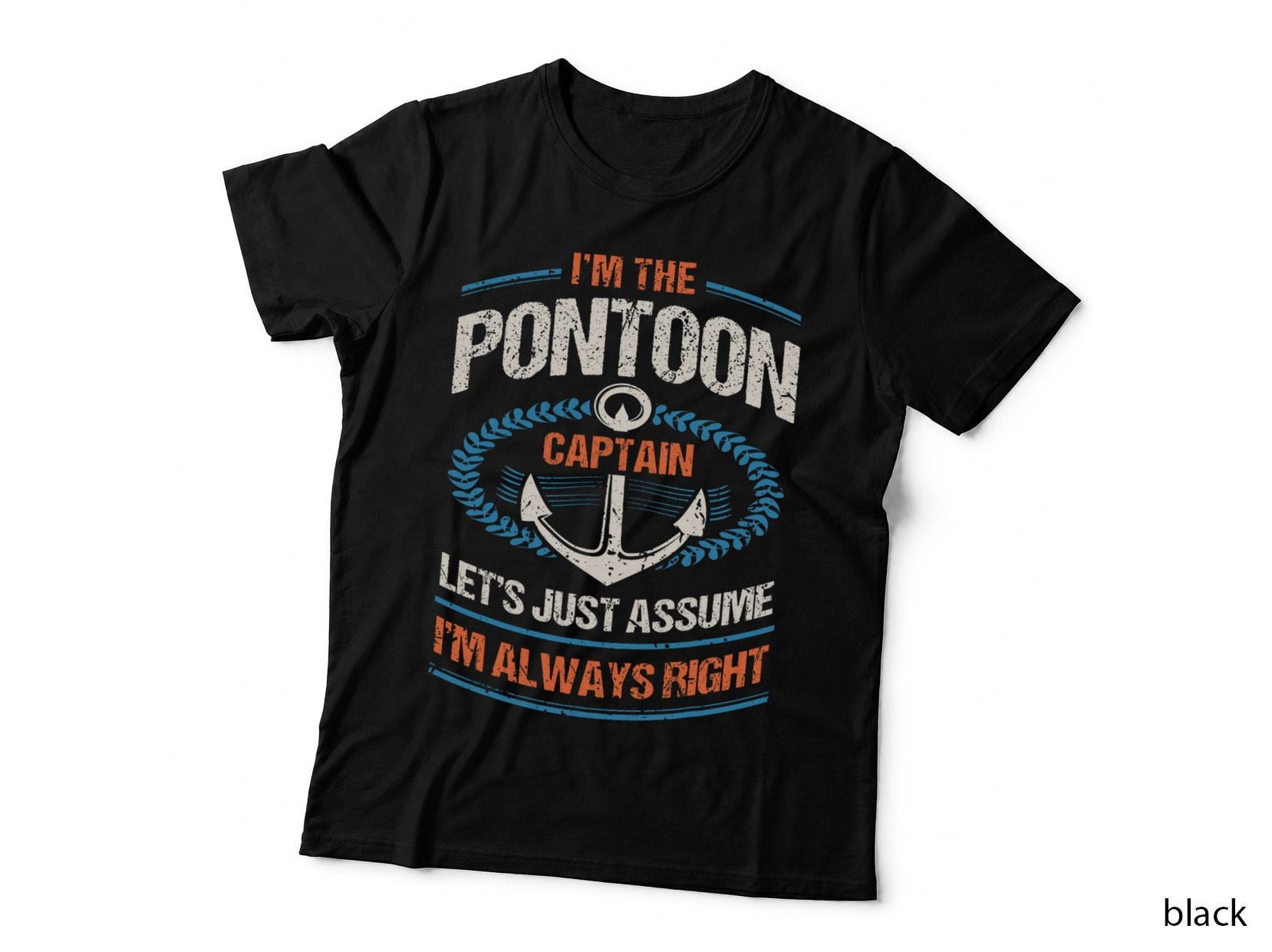 Retro Pontoon Boat Owner Gift - I'm the Pontoon Boat Captain T-Shirt