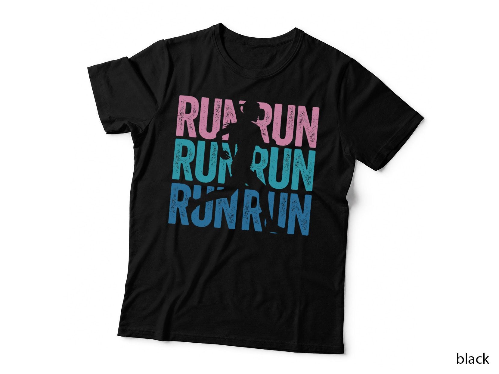 Retro RUN Runner Jogger Marathon Vintage for Girls Women T-Shirt
