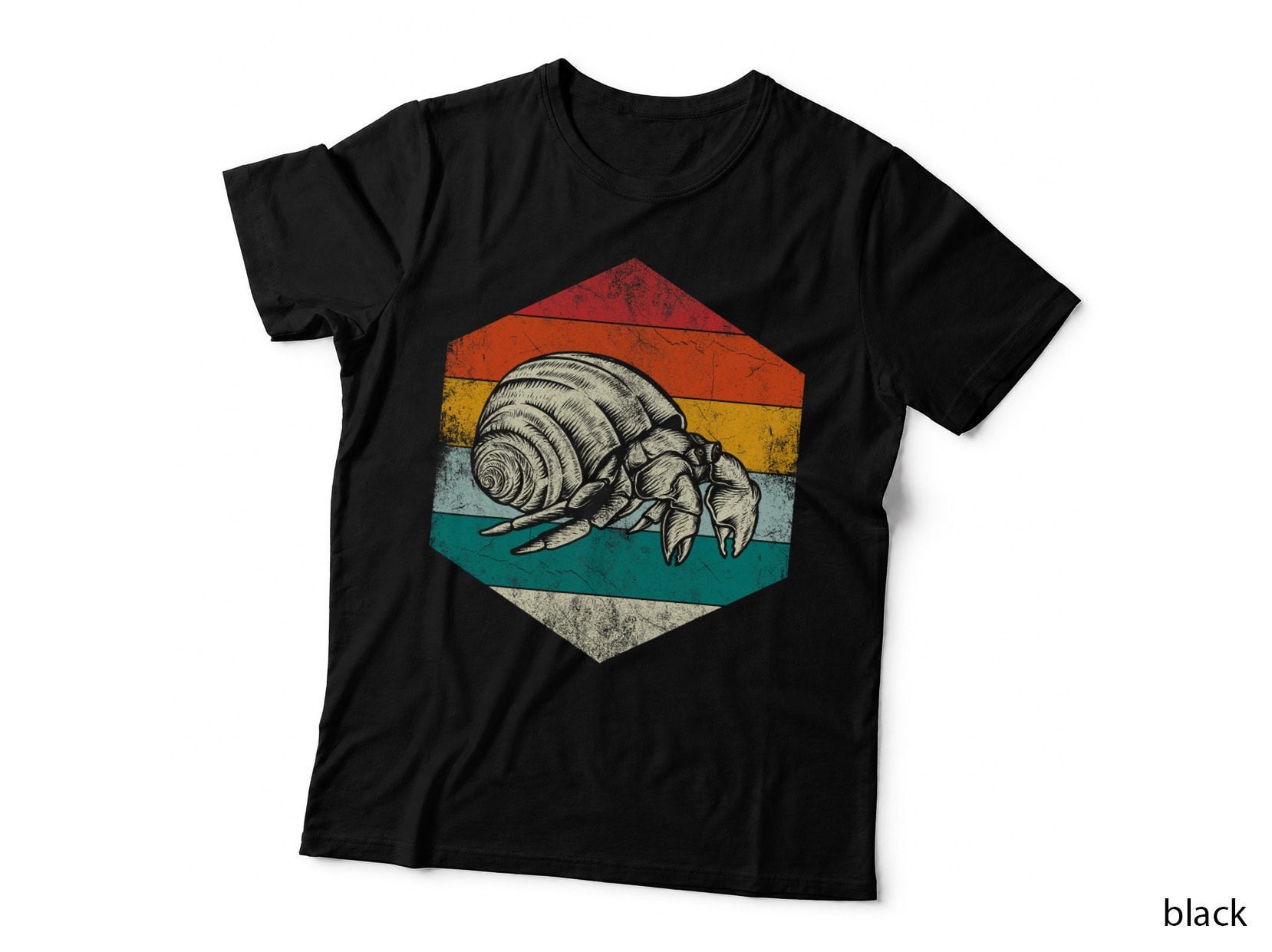 Retro Sea Animal Hermit Crab T-Shirt