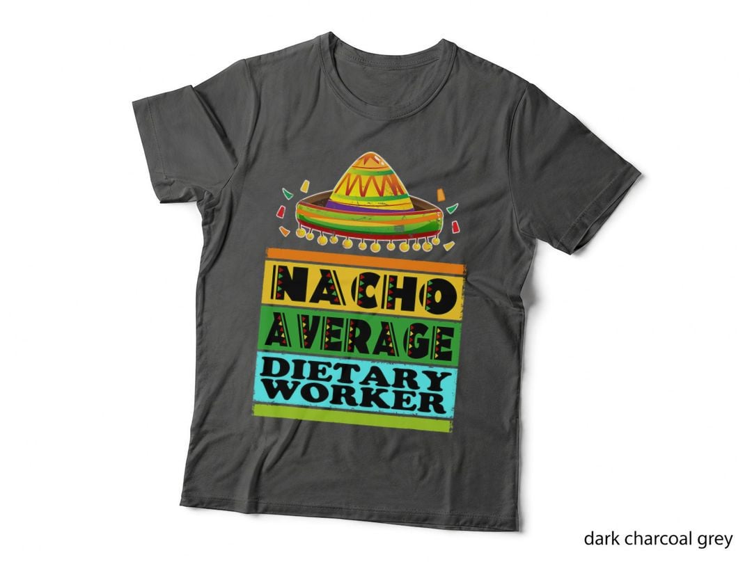 Retro Vintage Nacho Average Dietary Worker Service Work T-Shirt