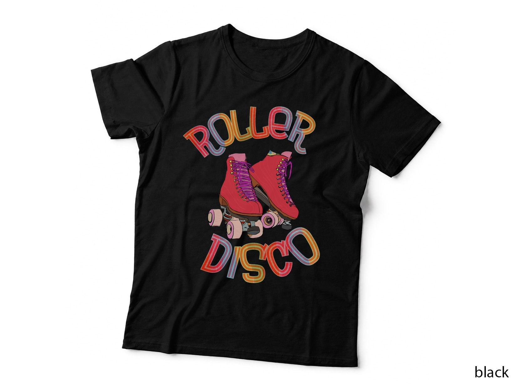 Roller Disco - 70s and 80s Party - Vintage Retro - Skater T-Shirt