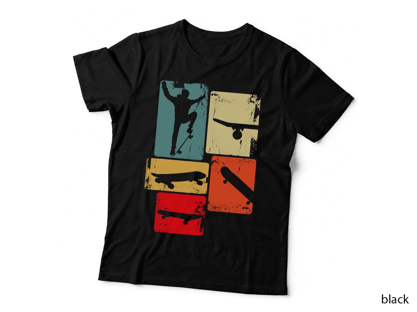 Skater Skateboarder Retro Skateboard Gift for Boys Youth T-Shirt