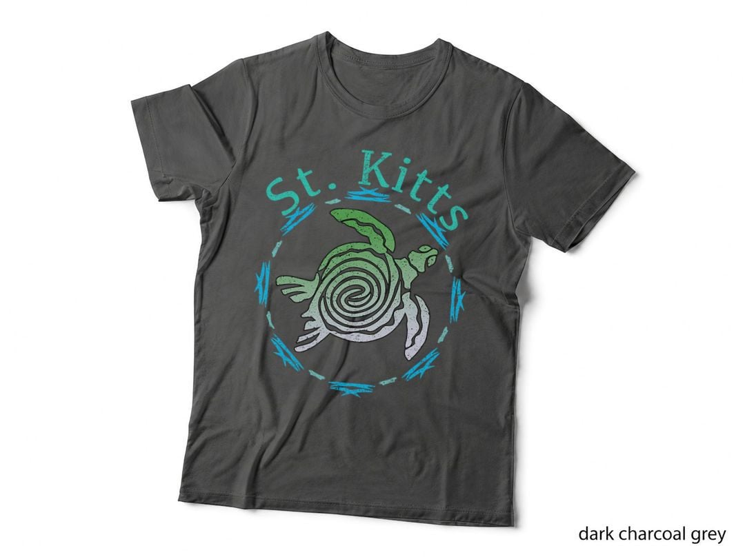 St. Kitts Vintage Tribal Turtle Gift T-Shirt