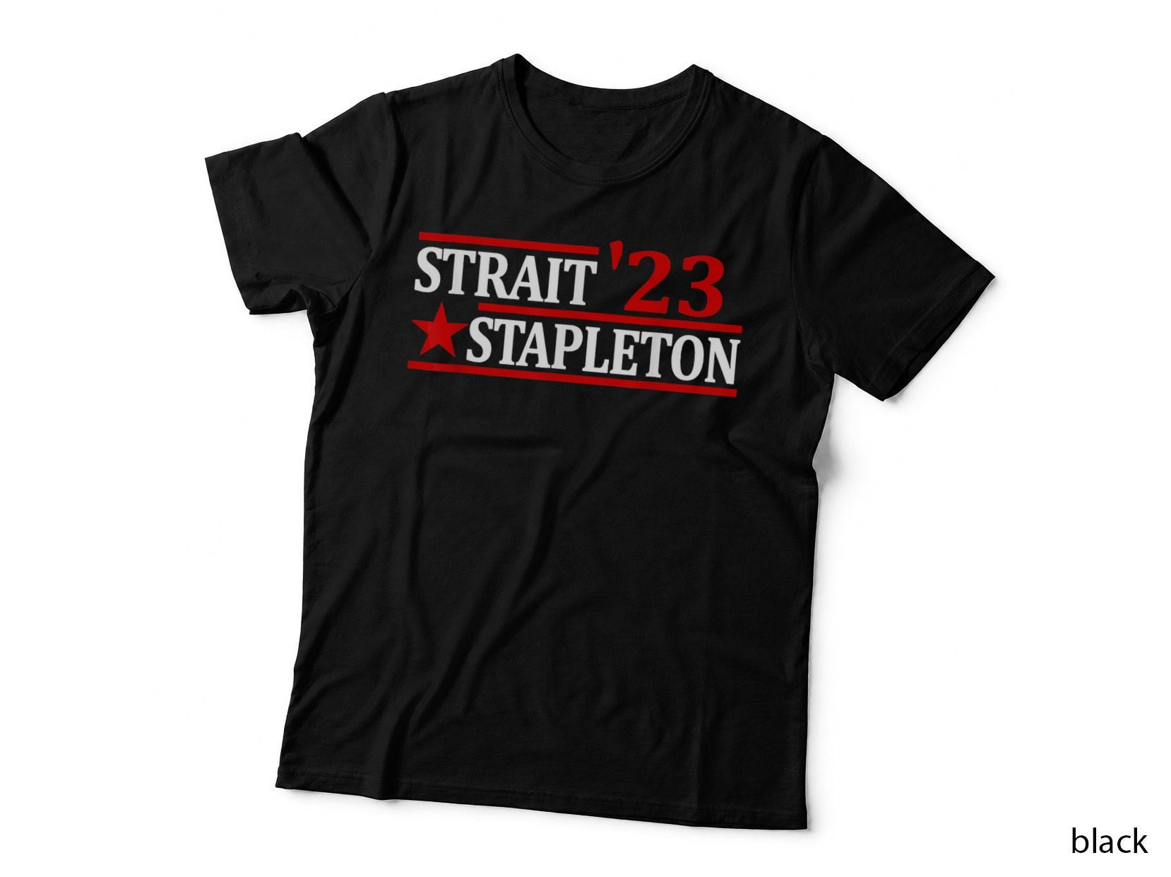 Stapleton Strait 23 Retro Vintage Country Cowboy Western T-Shirt