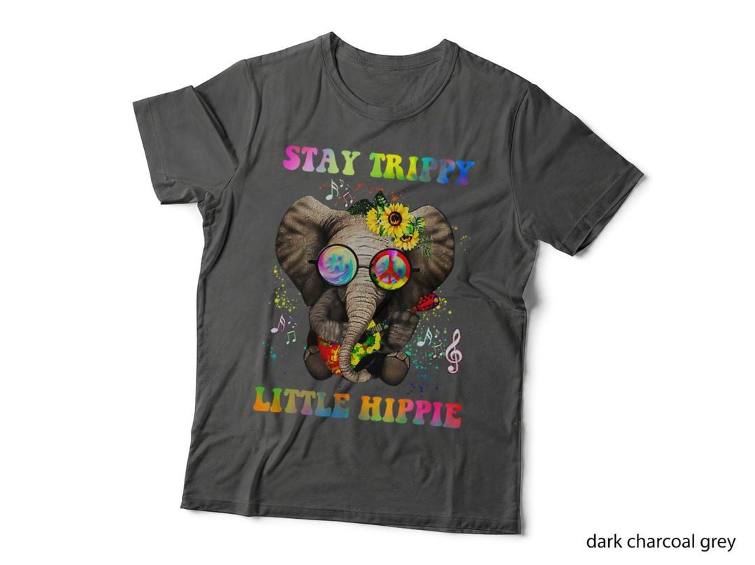 Stay Trippy Little Hippie Hippies Vintage Hippy Elephant T-Shirt