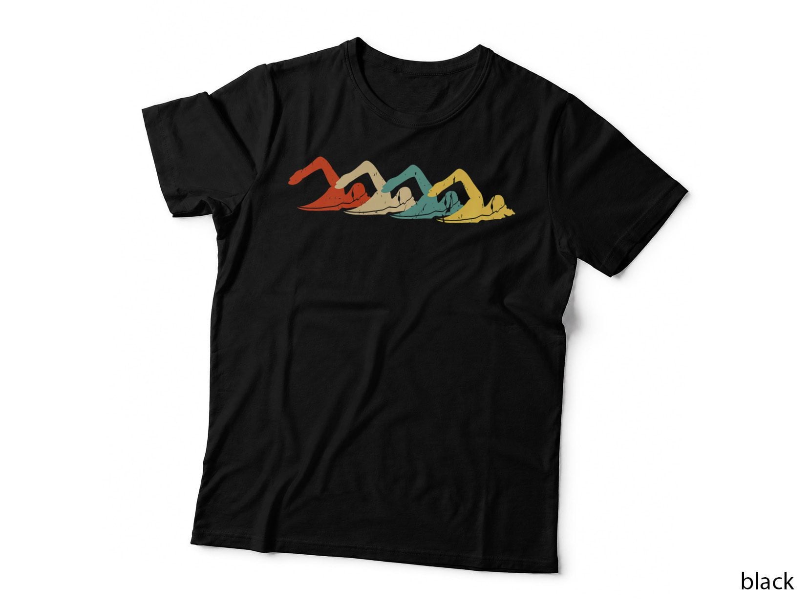 Swim Team Retro Swimming, Vintage T-Shirt