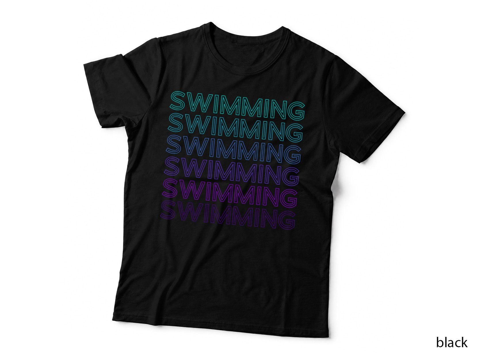 Swimming Swimmer Swim Retro T-Shirt