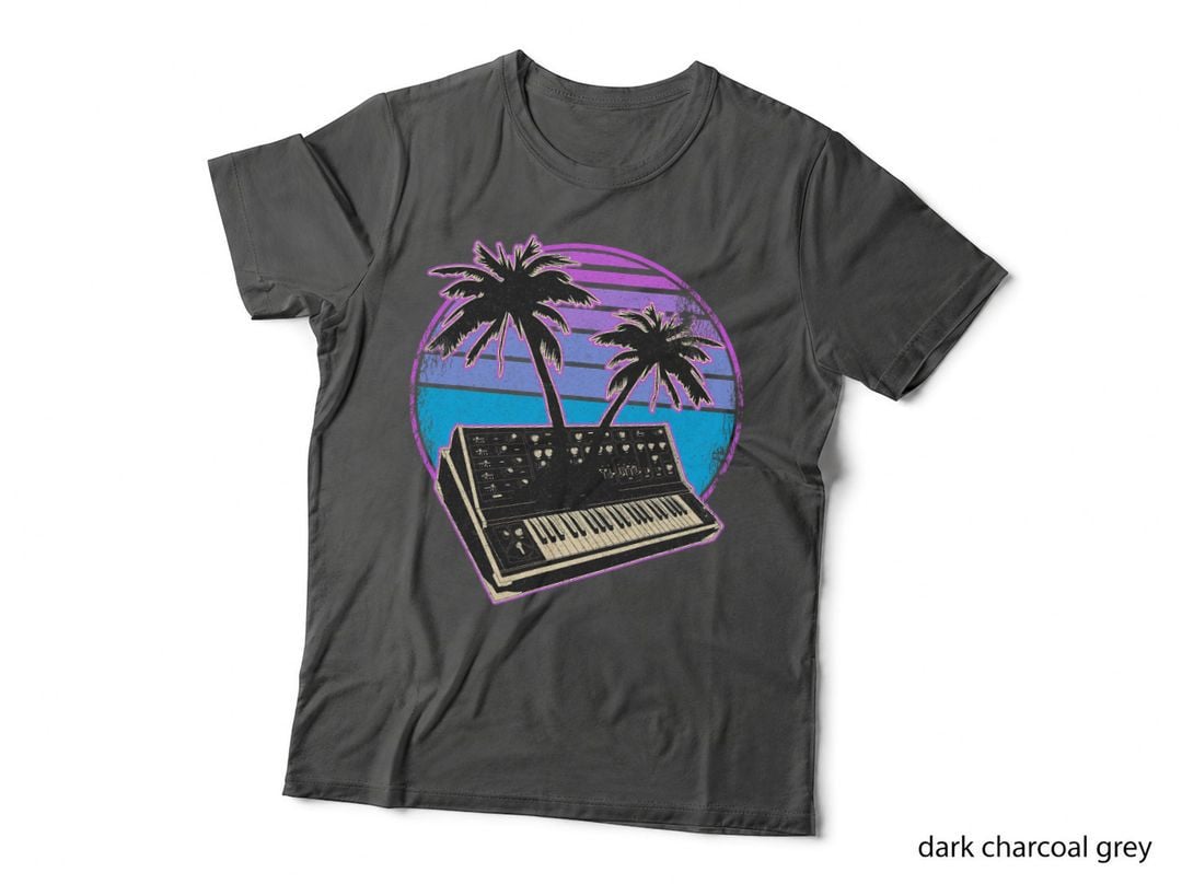 Synthwave Vintage Retrowave Pastel Goth Analog Synthesizer T-Shirt