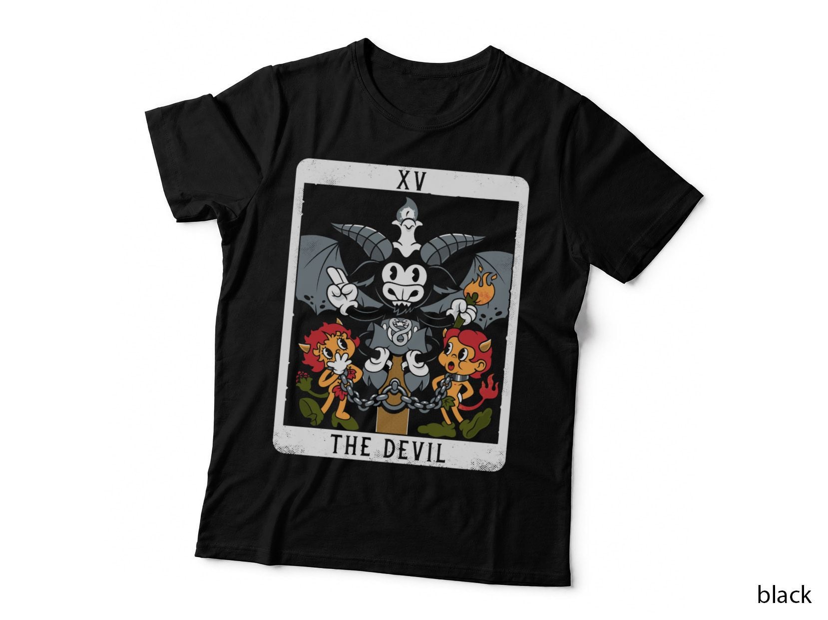 The Devil - XV Tarot Card -Baphomet Classic T-Shirt