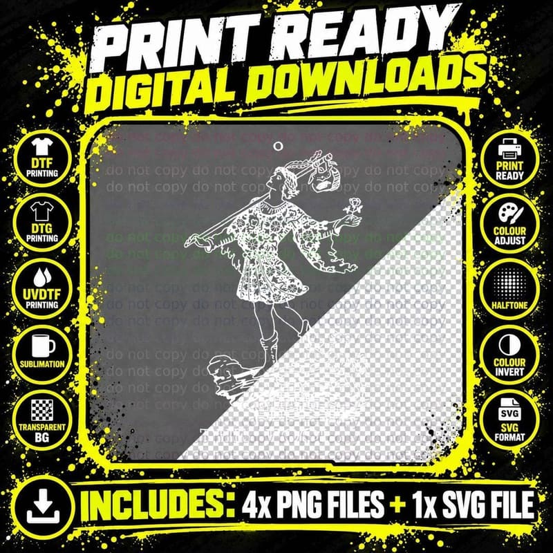 The Fool Tarot Card Classic T-Shirt Png SVG Digital Bundle