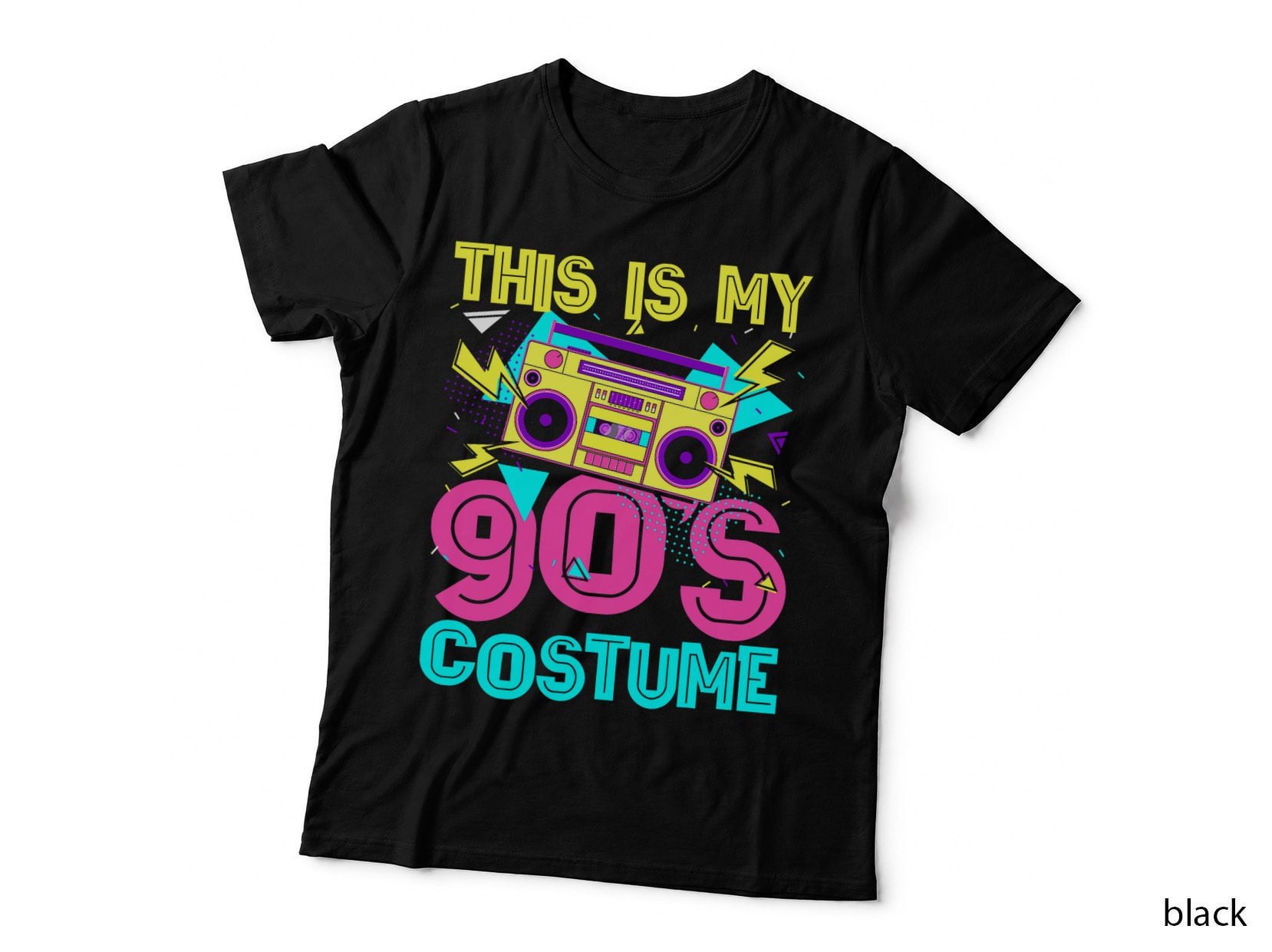 This Is My 90s Costume Retro 90s Music Theme Party Nineties T-Shirt