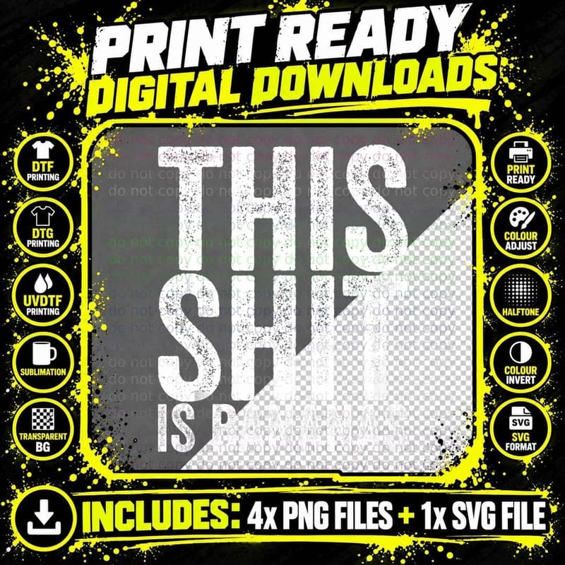 This Shit Is Bananas Retro Pop Music, Vintage T-Shirt Png SVG Digital Bundle