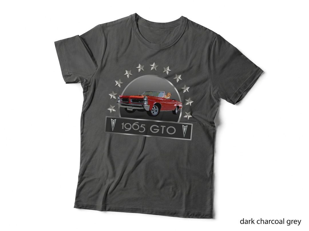 Vintage 1965 GTO Convertible, Classic American Muscle CARS T-Shirt