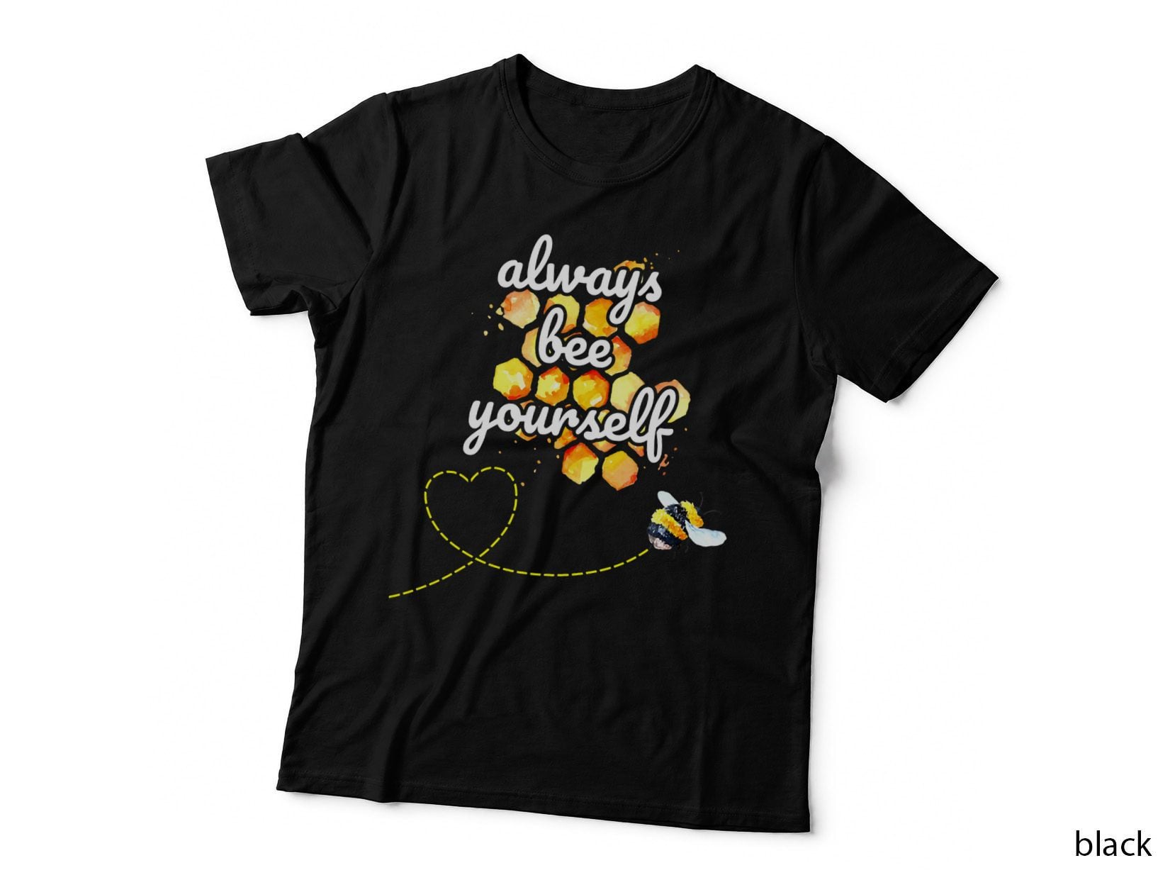 Vintage Bee Yourself Honey Animal Insect Lover T-Shirt