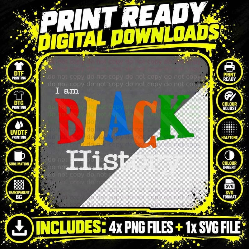 Vintage Black History Month Shirt Fist Women Men Shirt Png SVG Digital Bundle