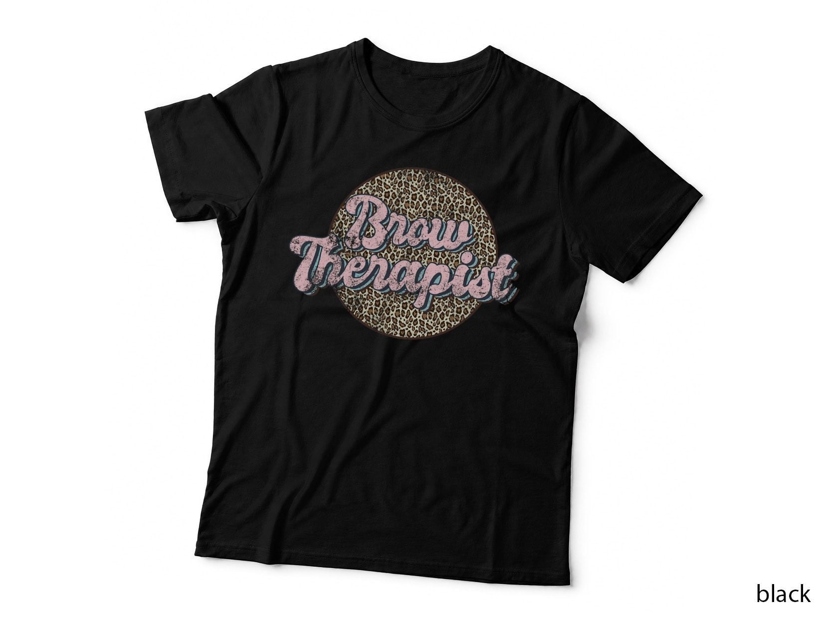 Vintage Brow Therapist Eyebrow Tech Retro Brow Artist T-Shirt