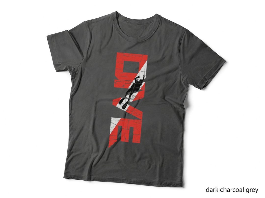 Vintage Distressed Scuba Diving T-Shirt-DIVE Shirt