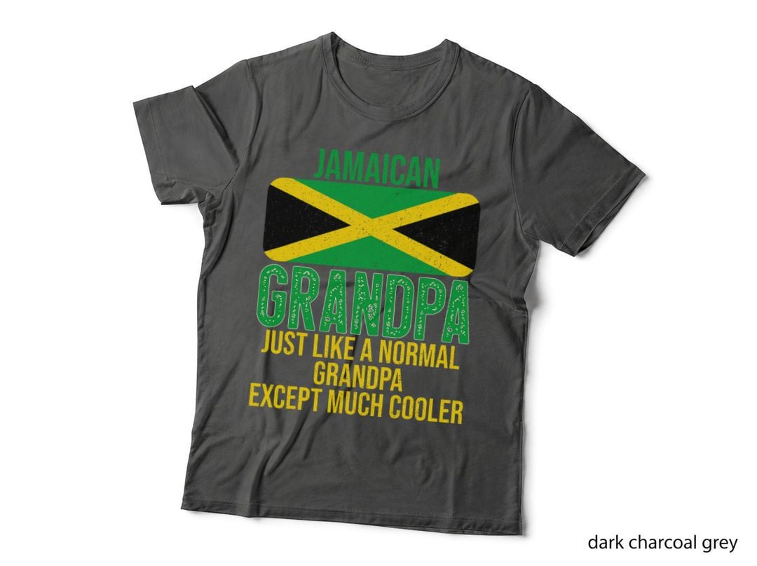 Vintage Jamaican Grandpa Jamaica Flag for Father's Day T-Shirt