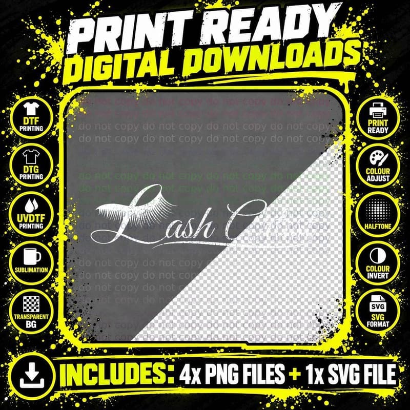Vintage Lash Artist Eyelash Artist Lash Artist T-Shirt Png SVG Digital Bundle