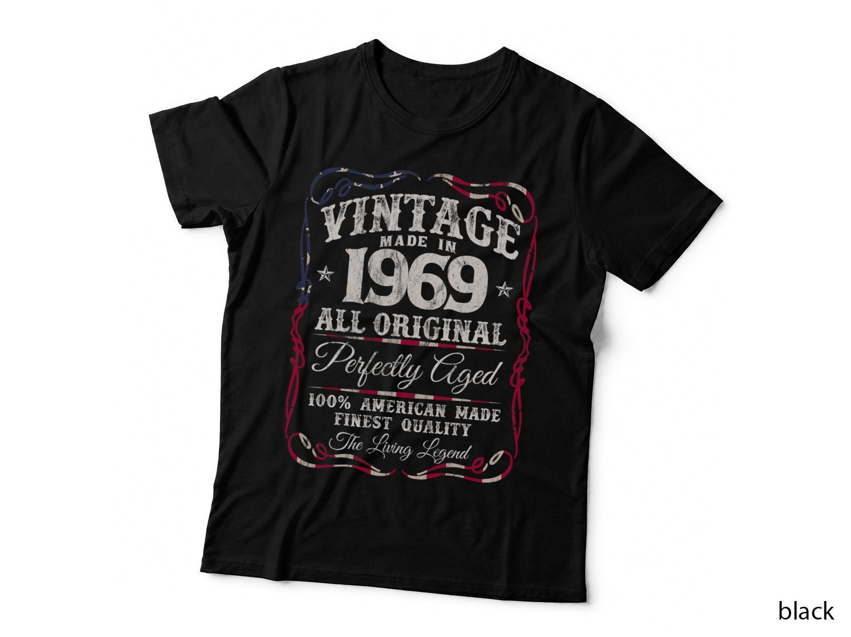 Vintage Legends Born in 1969 Classic Birthday T-Shirt, Patriotic