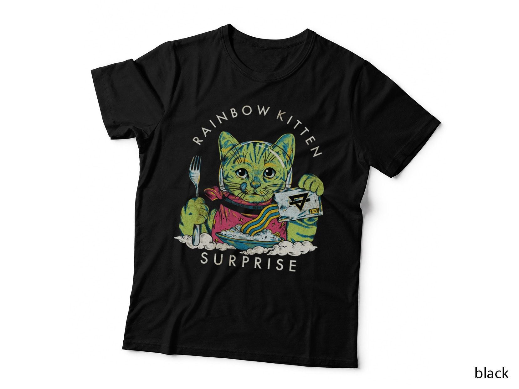 Vintage Rainbow Kitten Surprise T-Shirt