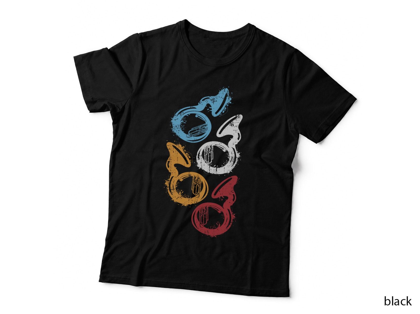 Vintage Sousaphone Music Tuba Player Men Sousaphone T-Shirt