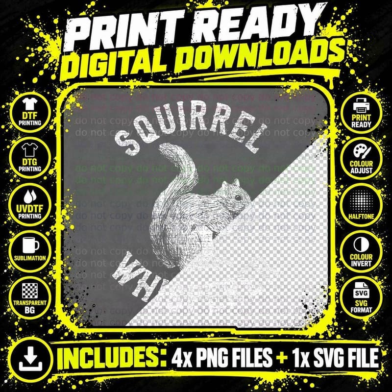 Vintage Squirrel Lover Gifts Squirrel Whisperer T-Shirt Png SVG Digital Bundle
