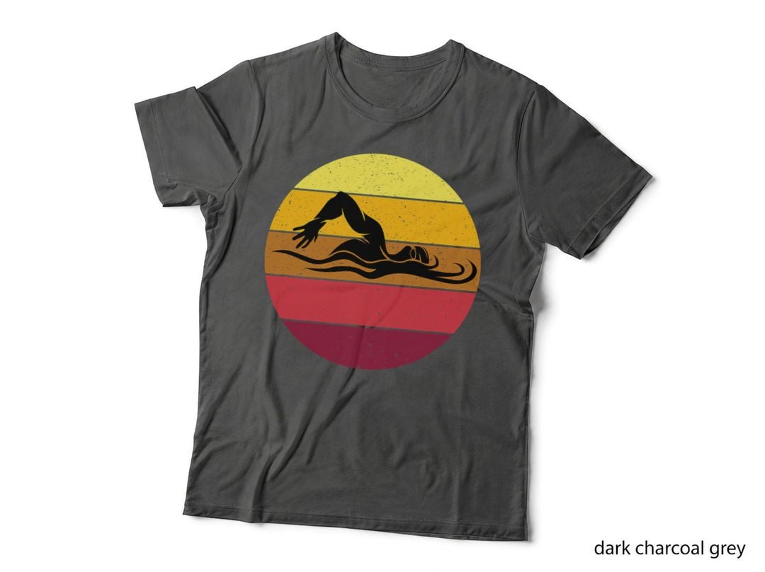 Vintage Swimming Swim Team Swimmer for Men Women Boys Girls T-Shirt