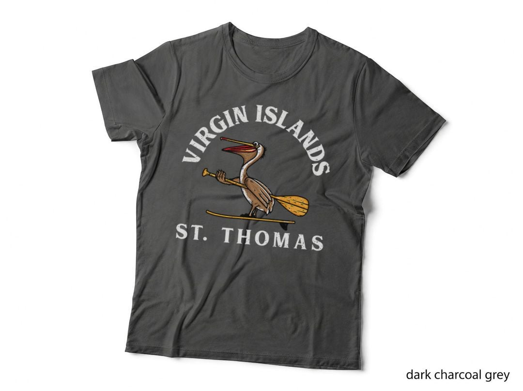 Virgin Islands St. Thomas Vacation Vintage Surfing T-Shirt