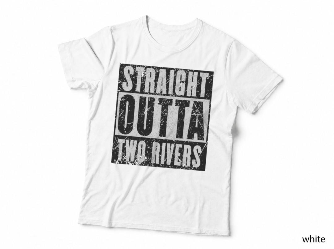 Wheel of Time Straight Outta Two Rivers Distressed T-Shirt