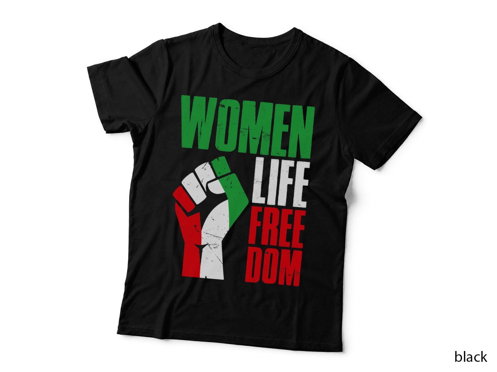 Women Life Freedom Vintage Iranian Distressed Free Iran T-Shirt