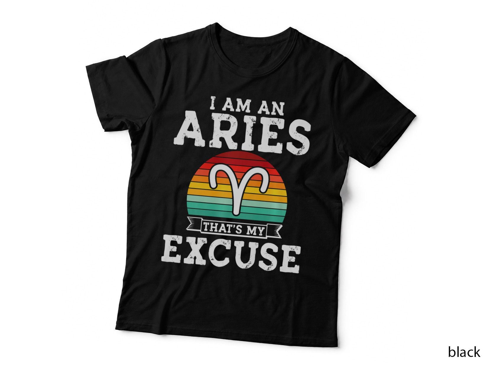 Aries March April Birthday Retro Astrology Aries Zodiac Sign, Apparel T-Shirt
