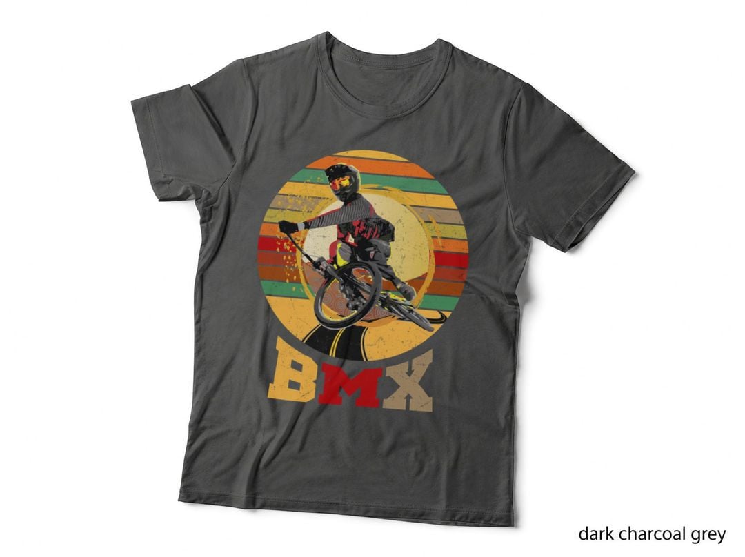BMX Rider T-Shirt, Retro Style, Extreme Sports Apparel