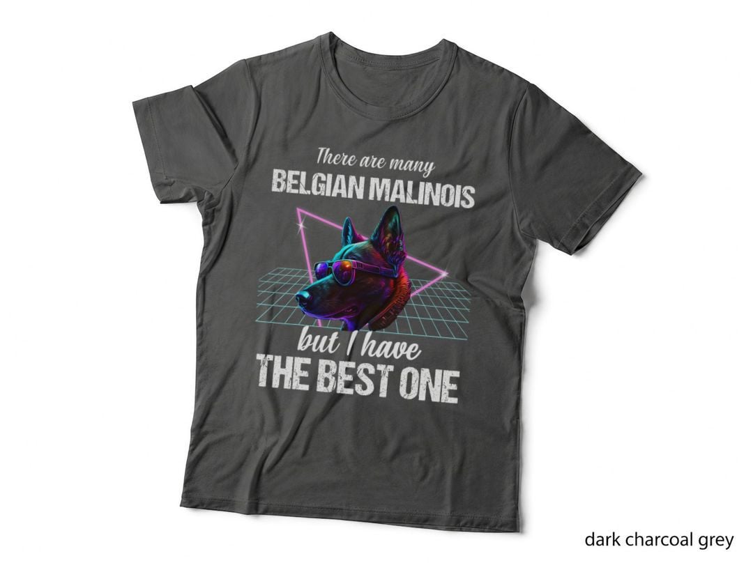 Belgian Malinois T-Shirt, Retro 80s Style, Pet Lover Apparel