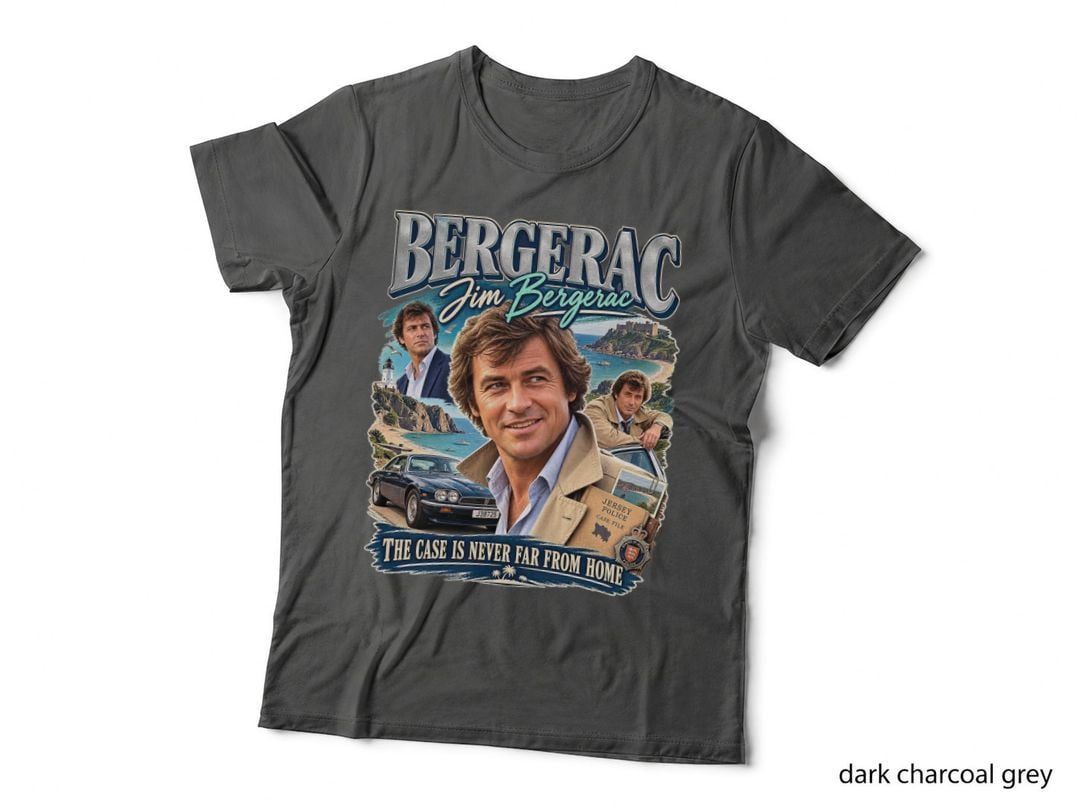 Bergerac Vintage Detective T-Shirt, Jersey TV Crime Drama Hoodie