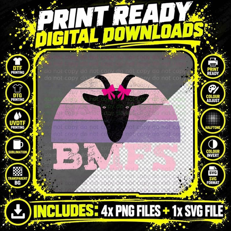 Billy Strings BMFS Nanny Goat Vintage Sunset T-Shirt Png SVG Digital Bundle