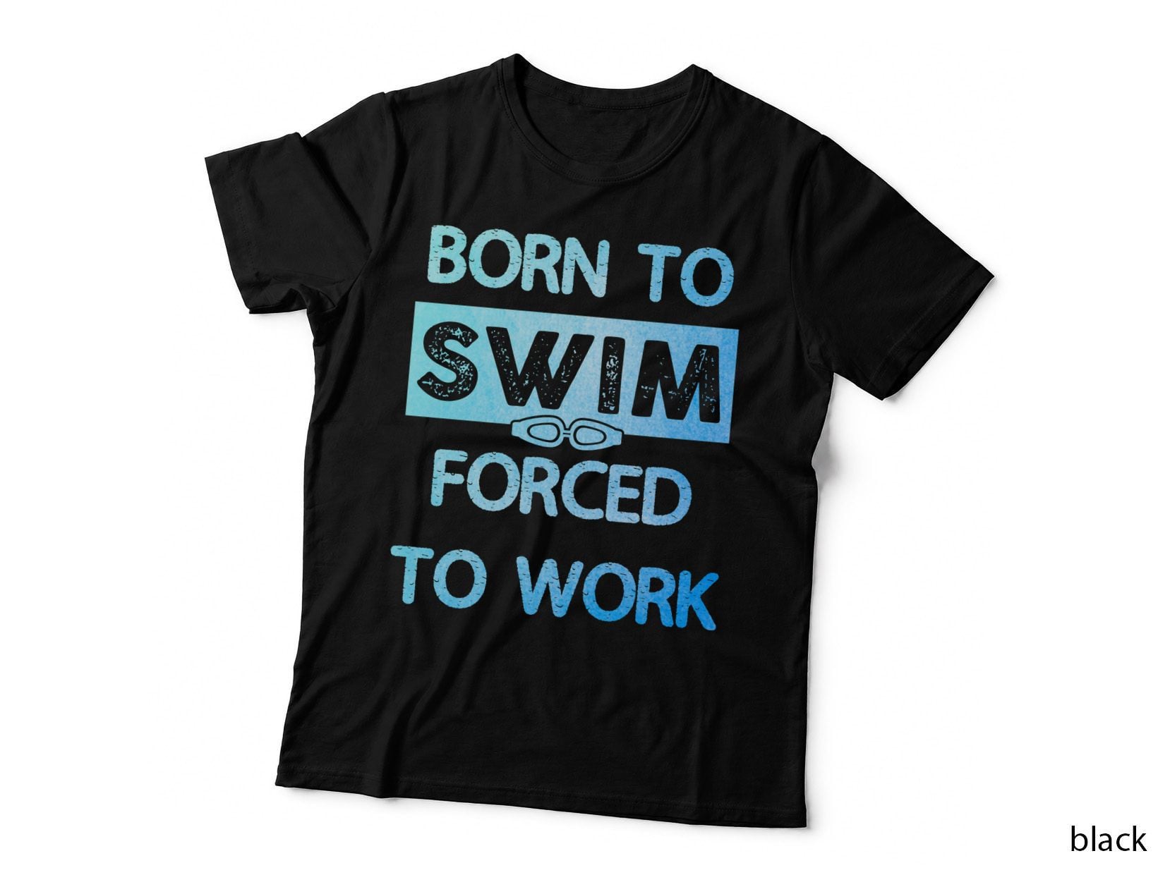 Born to Swim T-Shirt, Vintage Retro Style, Summer Vibes