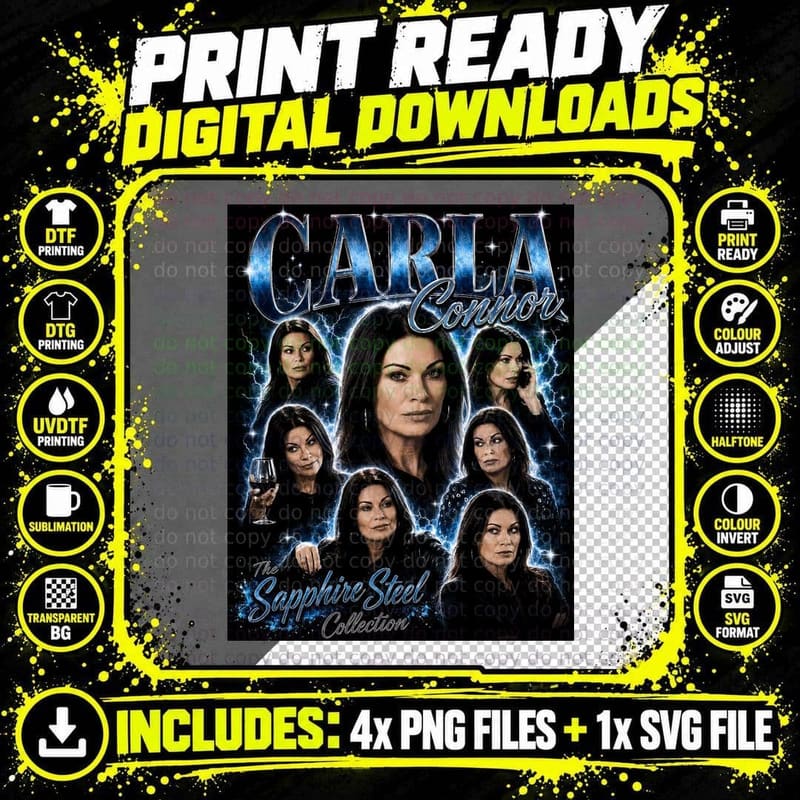 Carla Connor Coronation Street T-Shirt Png SVG Digital Bundle