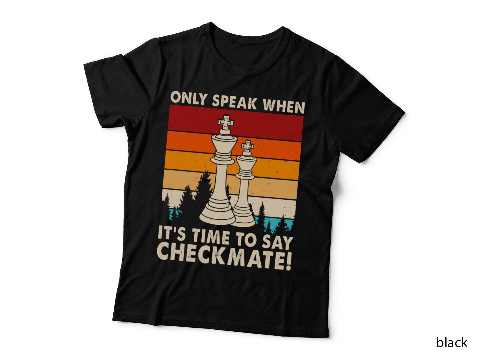 Chess Checkmate T-Shirt, Retro Vintage Style, Chess Lover Apparel