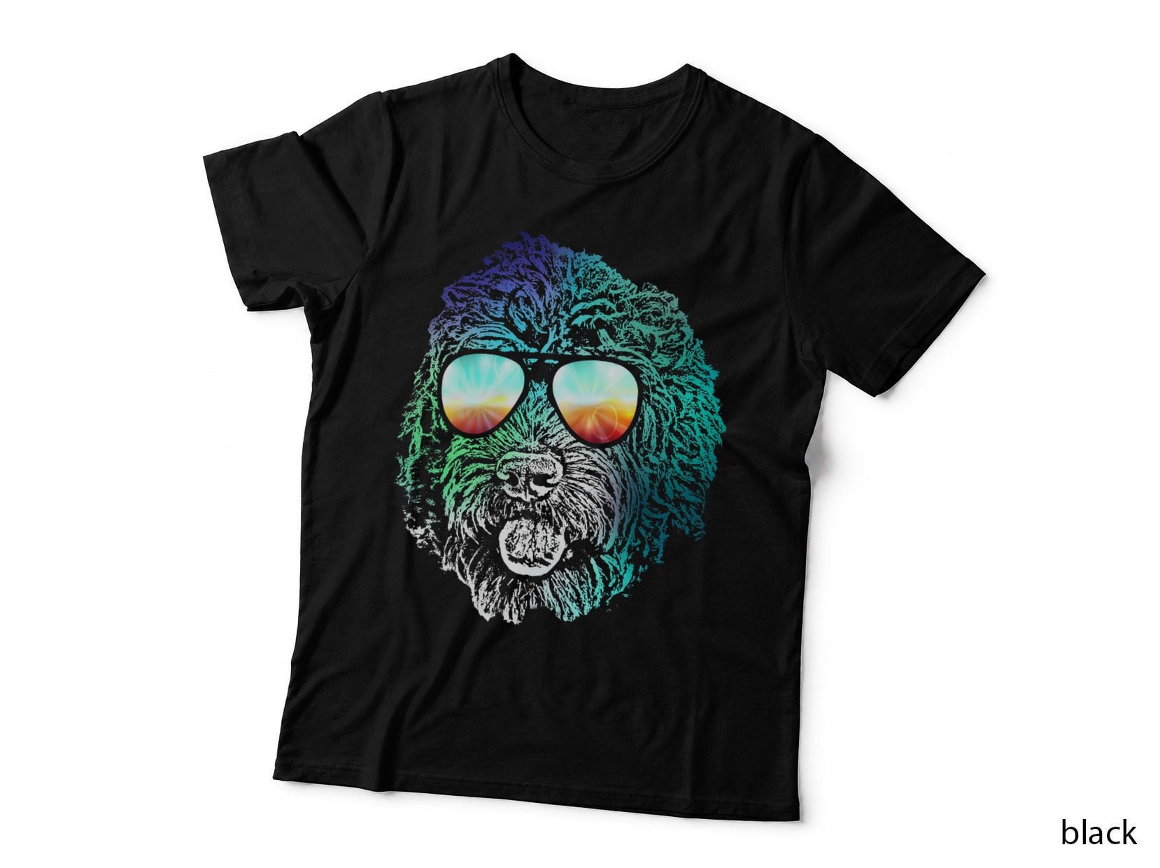 Disco Groovy Labradoodle T-Shirt, Retro Party Vibes, Pet Lover Apparel