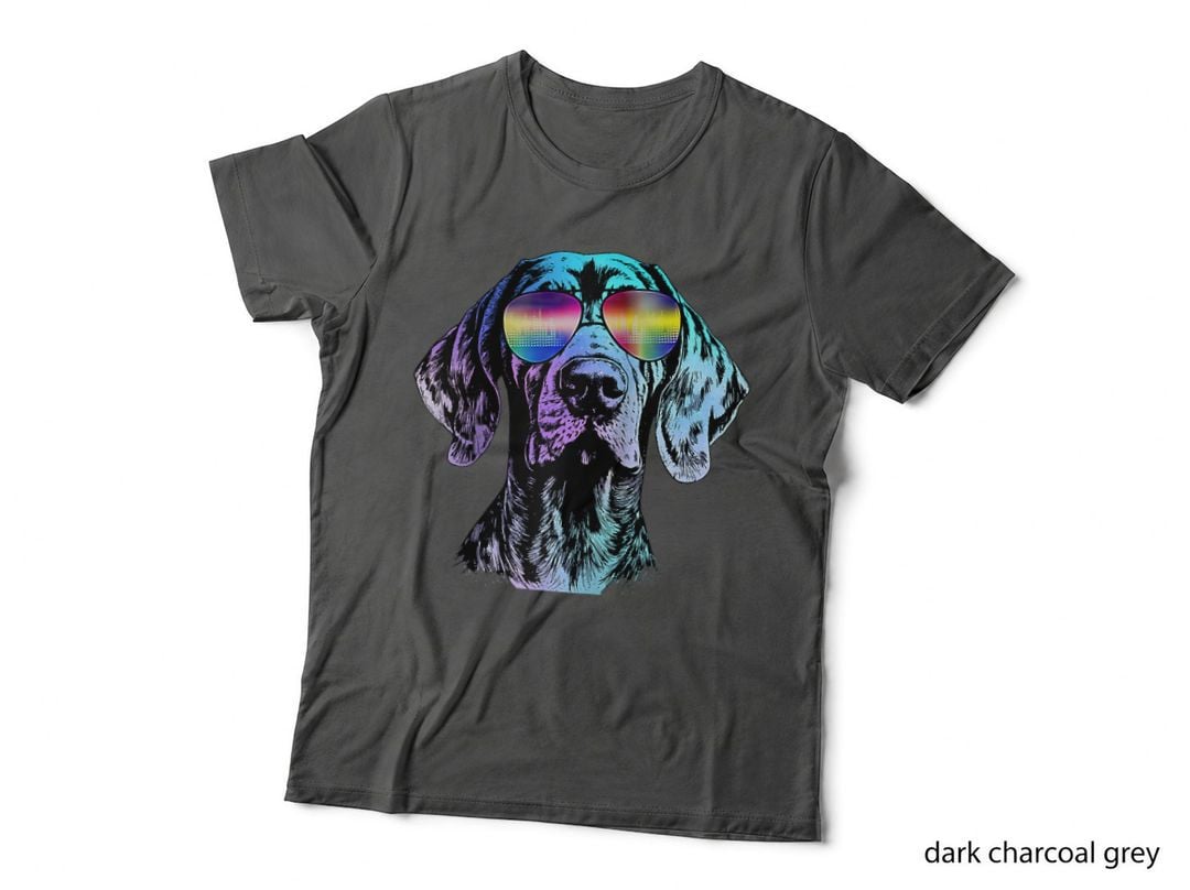 Disco Groovy Vizsla T-Shirt, Retro Party Vibes, Pet Lover Apparel