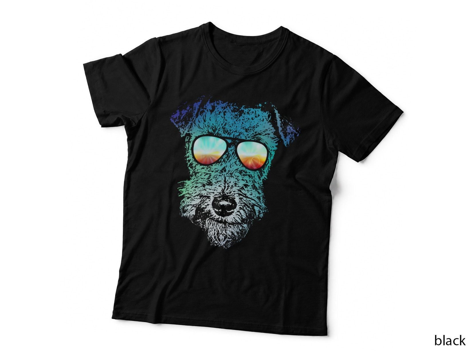 Disco Groovy Welsh Terrier T-Shirt, Retro Summer Vibes, Pet Lover Apparel